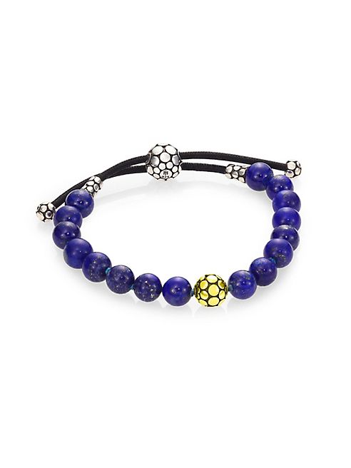 John Hardy - Dot Lapis Lazuli & Sterling Silver Bead Bracelet