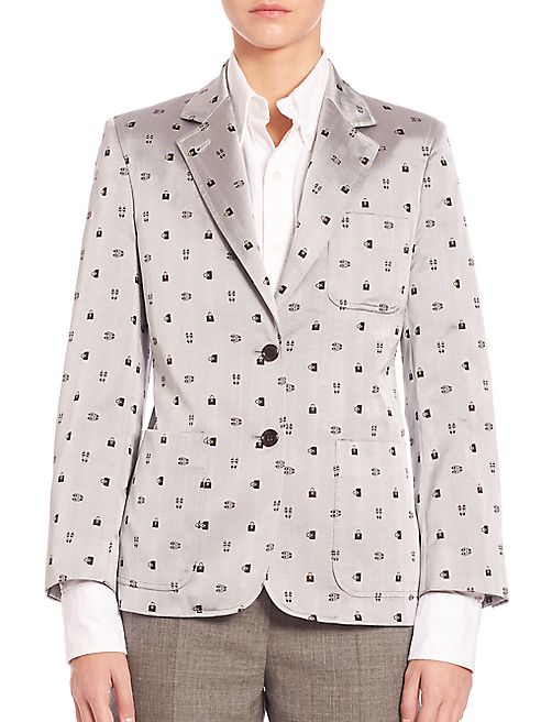 Thom Browne - Printed Silk Jacket