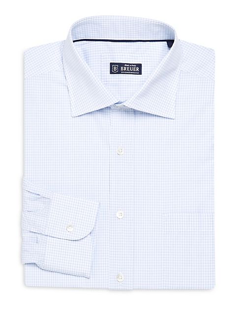 Breuer - Check Regular-Fit Dress Shirt