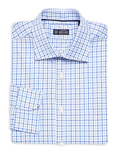 Breuer - Check Regular-Fit Dress Shirt