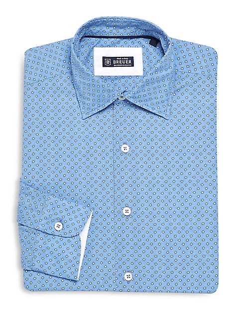 Breuer - Printed Regular-Fit Dress Shirt