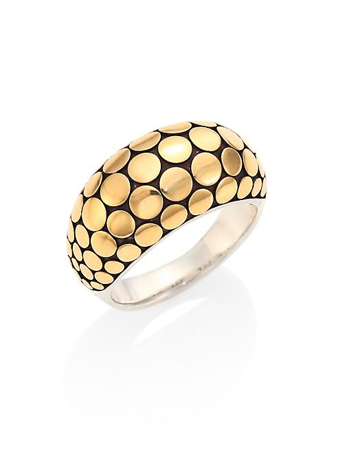 John Hardy - Dot 18K Yellow Gold & Sterling Silver Ring