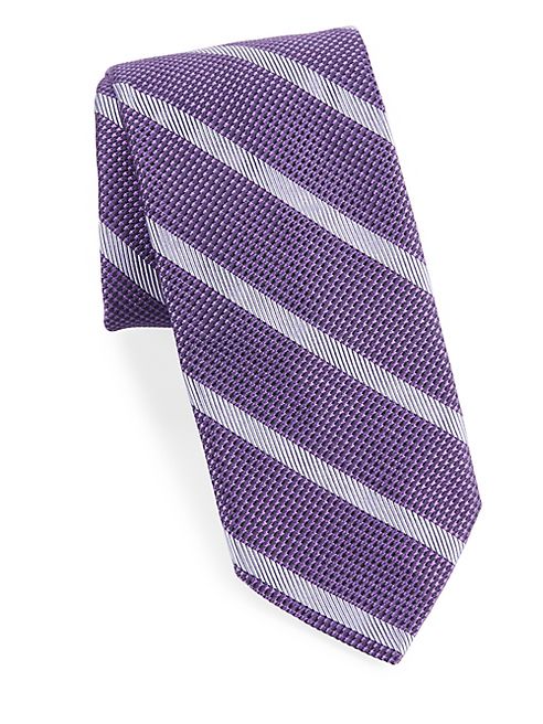 Breuer - Pattern Striped Silk Tie