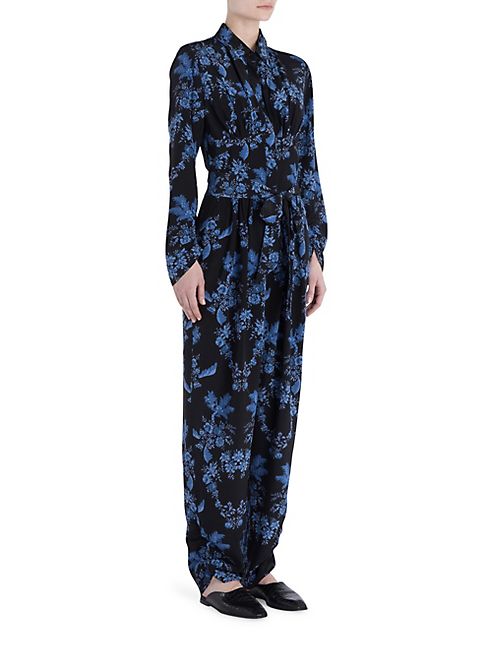 Stella McCartney - Silk Floral Print Jumpsuit