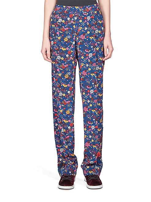 KENZO - Tanami Silk Floral-Print Pants