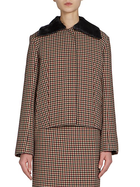 Nina Ricci - Checked Wool Jacket