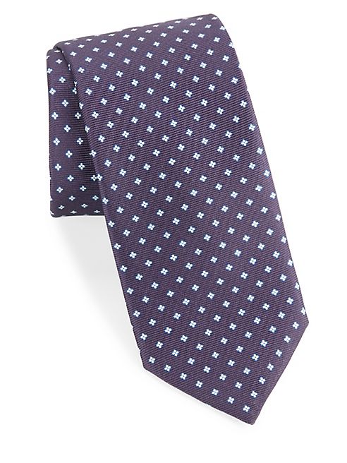 Breuer - Floral Pattern Silk Tie