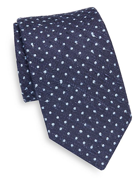 Breuer - Polka Dotted Silk Tie