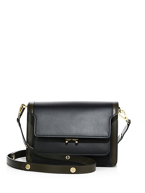 Marni - Triple-Gusset Leather Shoulder Bag