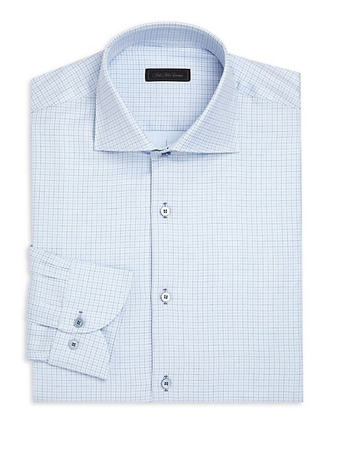 Saks Fifth Avenue Collection - Checked Button-Down Dress Shirt