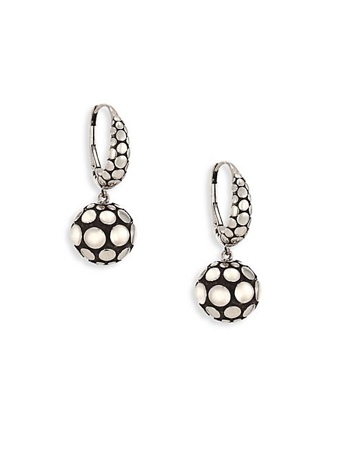 John Hardy - Dot Silver Sphere Drop Earrings