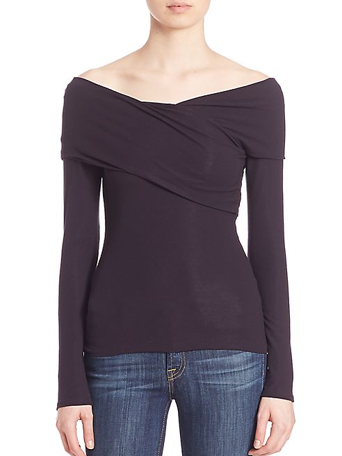 Theory - Kellay Solid Off-The-Shoulder Top