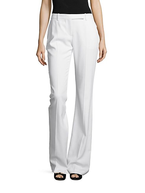 Alexander McQueen - Leaf Crepe Flared Pants