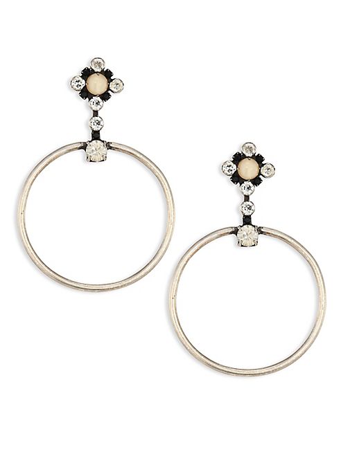 DANNIJO - Rue Drop Hoop Earrings