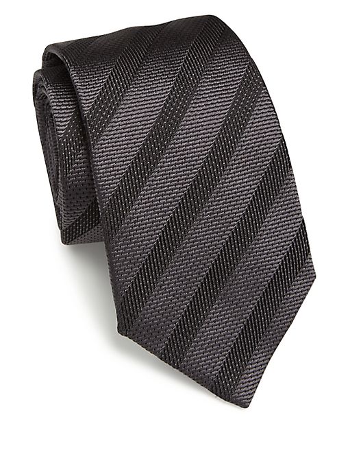 Armani Collezioni - Diagonal Stripe Silk Tie