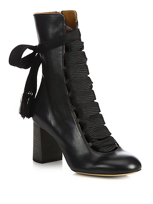 Chloé - Harper Leather Ankle Boots