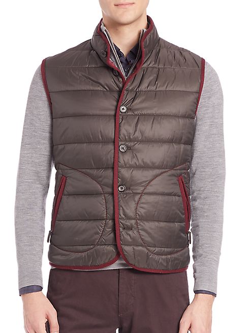 Saks Fifth Avenue Collection - Quilted Sleeveless Moto Jacket