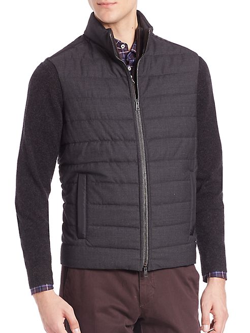 Saks Fifth Avenue Collection - Quilted Virgin Wool Vest