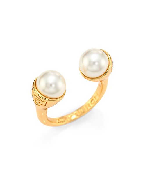 Tory Burch - Faux Pearl Bud Ring