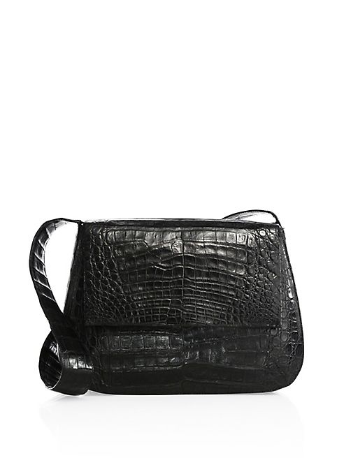 Nancy Gonzalez - Large Crocodile Saddle Bag