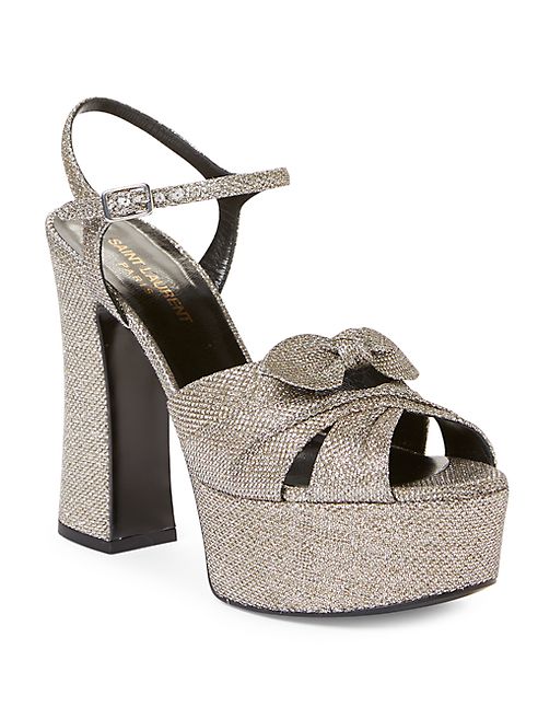 Saint Laurent - Candy Lurex Glitter Platform Sandals