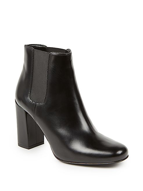 Saint Laurent - Babies Leather Block-Heel Booties