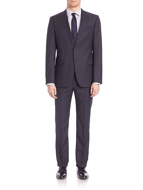 Armani Collezioni - Woolen Notched Lapels Suit