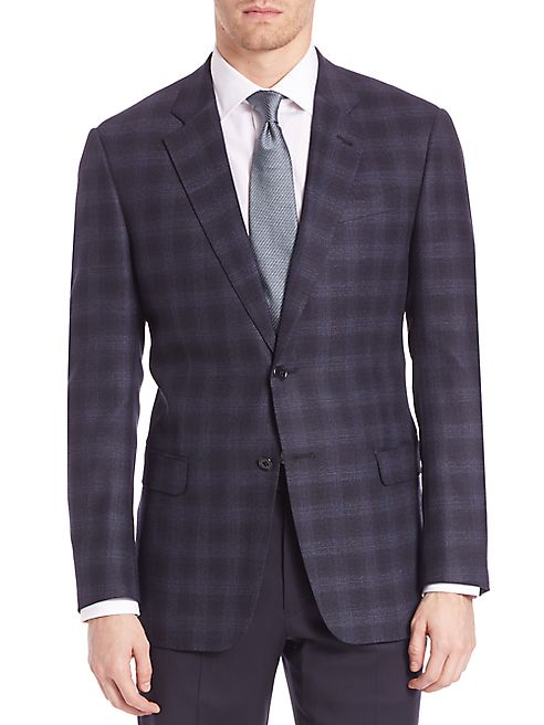 Armani Collezioni - Two Button Plaid Jacket