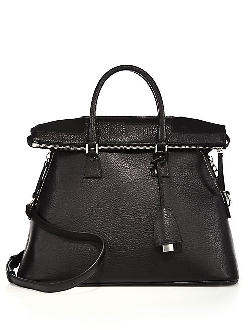 Maison Margiela - Large Fold-Over Leather Top-Handle Tote