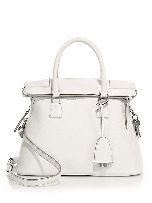 Maison Margiela - Small Top-Handle Leather Tote