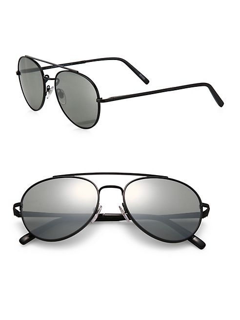 Montblanc - 56MM Aviator Sunglasses