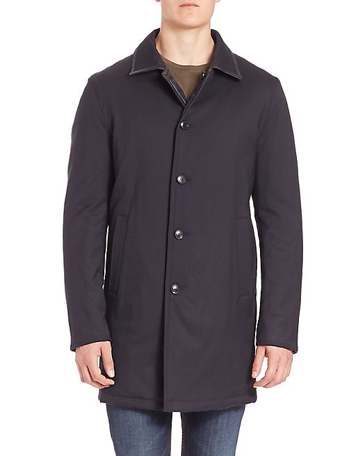 Saks Fifth Avenue Collection - Reversible Quilted Wool Blend Coat