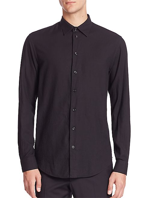 Armani Collezioni - Textured Button-Down Shirt