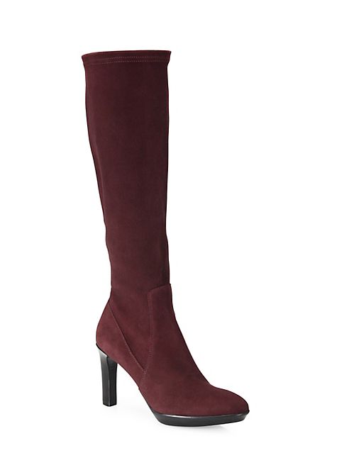 Aquatalia - Rhumba Tall Stretch-Suede Boots