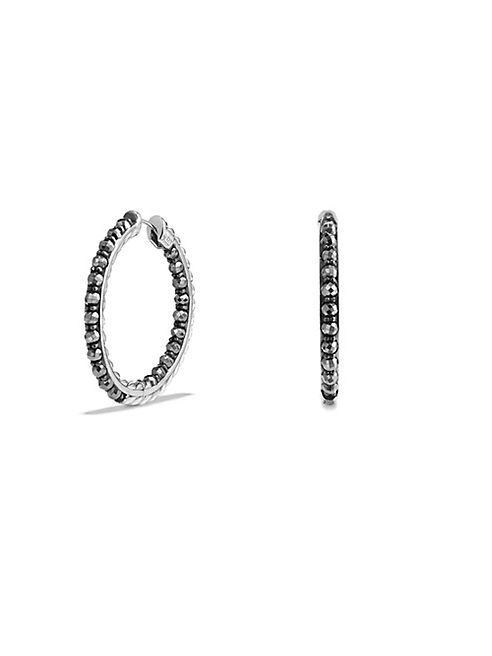 David Yurman - Osetra Hoop Earrings with Hematine