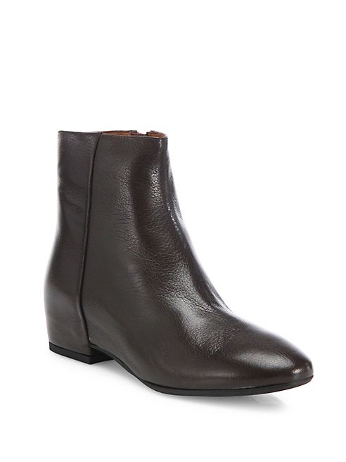 Aquatalia - Uri Leather Wedge Booties