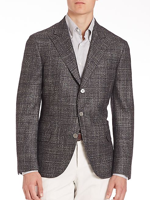 Brunello Cucinelli - Wool-Blend Peak Lapel Jacket