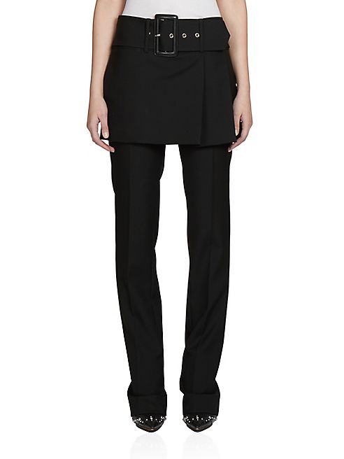 Givenchy - Attached Skirt Bootcut Pants