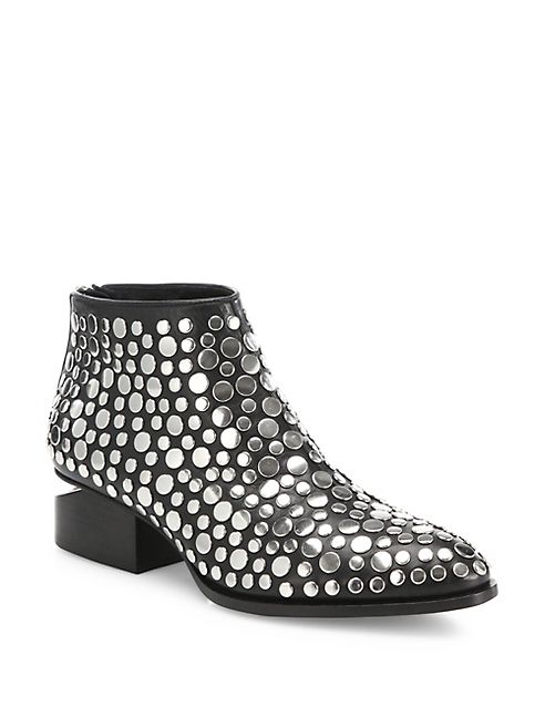 Alexander Wang - Kori Studded Leather Tilt-Heel Booties