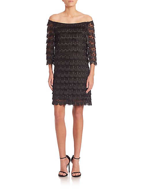 Trina Turk - Rosaura Off-The-Shoulder Lace Dress