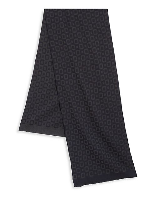 Saks Fifth Avenue Collection - Square Printed Wool Blend Scarf