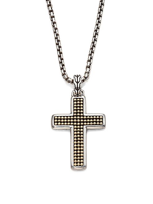 John Hardy - Classic Chain Collection Sterling Silver Cross Necklace