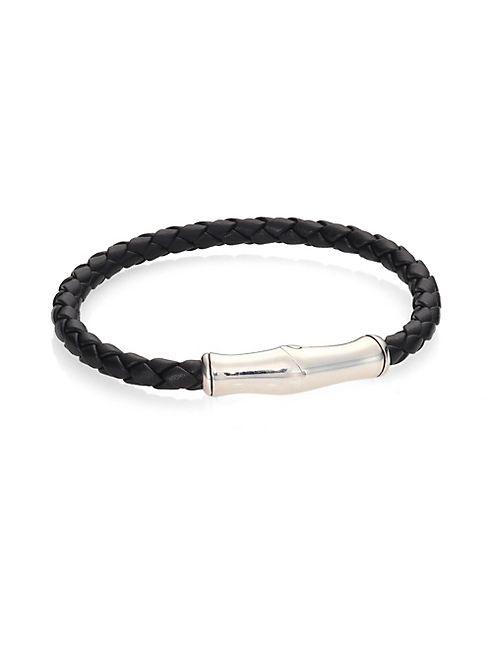 John Hardy - Classic Chain Collection Leather Bracelet