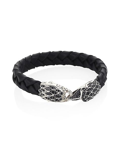 John Hardy - Leather & Sterling Silver Bracelet