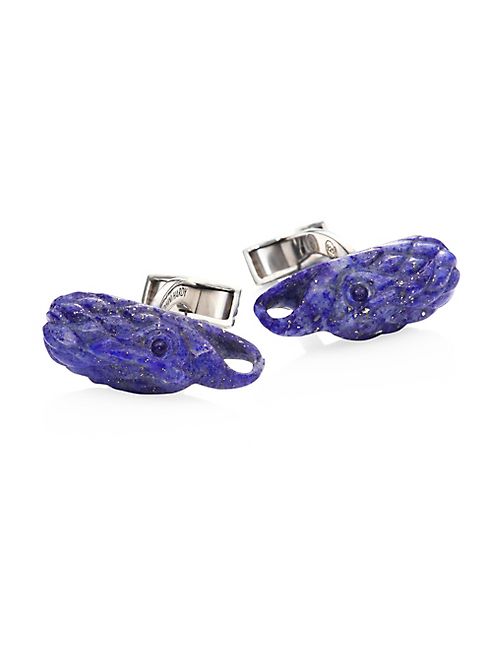 John Hardy - Legends Lapis Lazuli & Sterling Silver Cuff Links