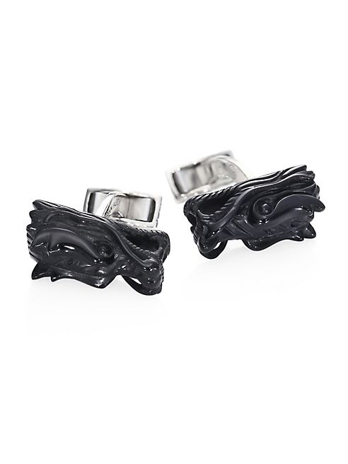 John Hardy - Legends Onyx & Sterling Silver Cuff Links