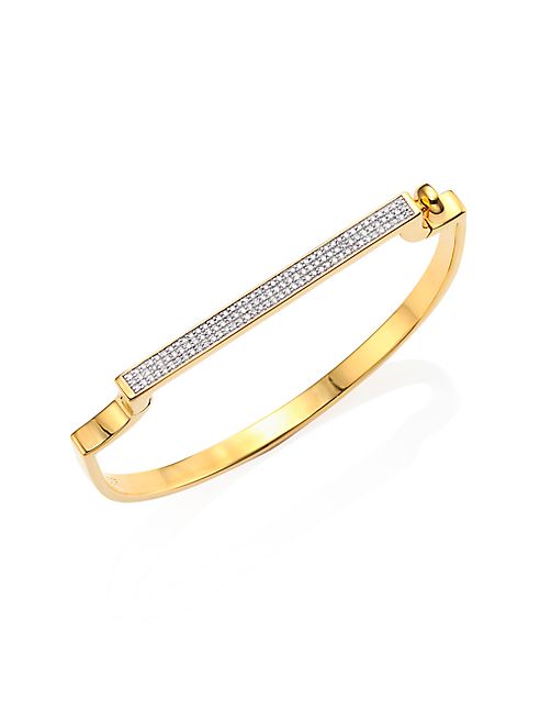 Monica Vinader - Signature Thin Diamond Pavé Bangle