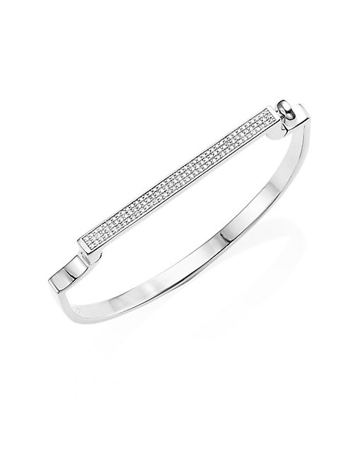 Monica Vinader - Signature Thin Diamond Pavé Bangle