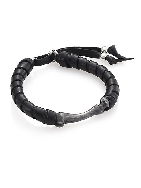 King Baby Studio - Sterling Silver & Leather Bracelet