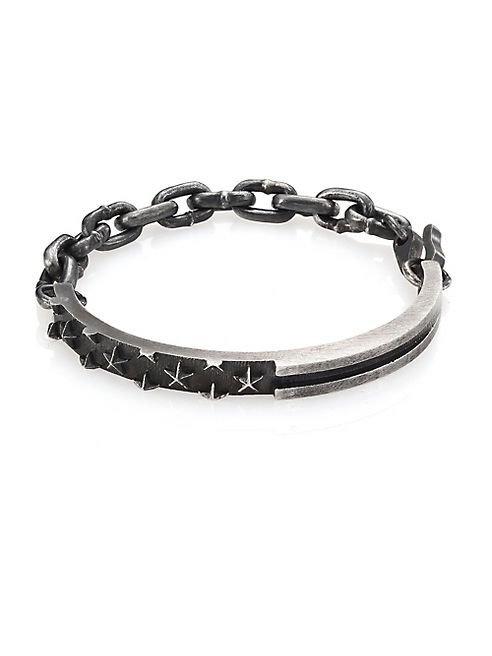 King Baby Studio - Sterling Silver Star Engraved Bracelet